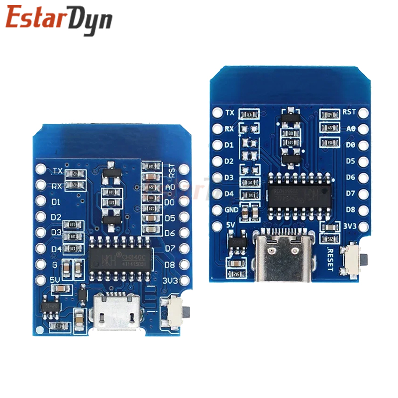 D1 Mini TYPE-C/MICRO ESP8266 E - огляд і ціна Nodemcuv2