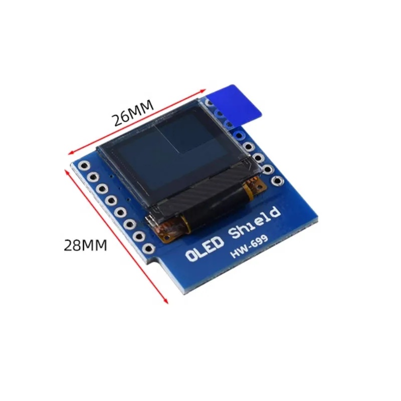 0.66 inch OLED Display Module  - огляд і ціна Wemos D1 Mini