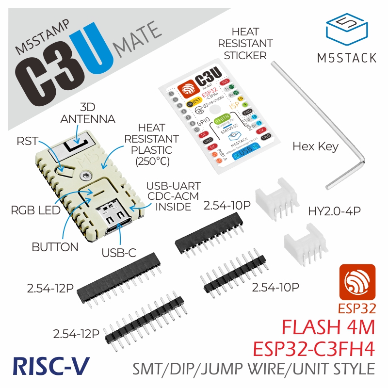 M5Stack Official M5Stamp C3U M - огляд і ціна M5Stack Core2