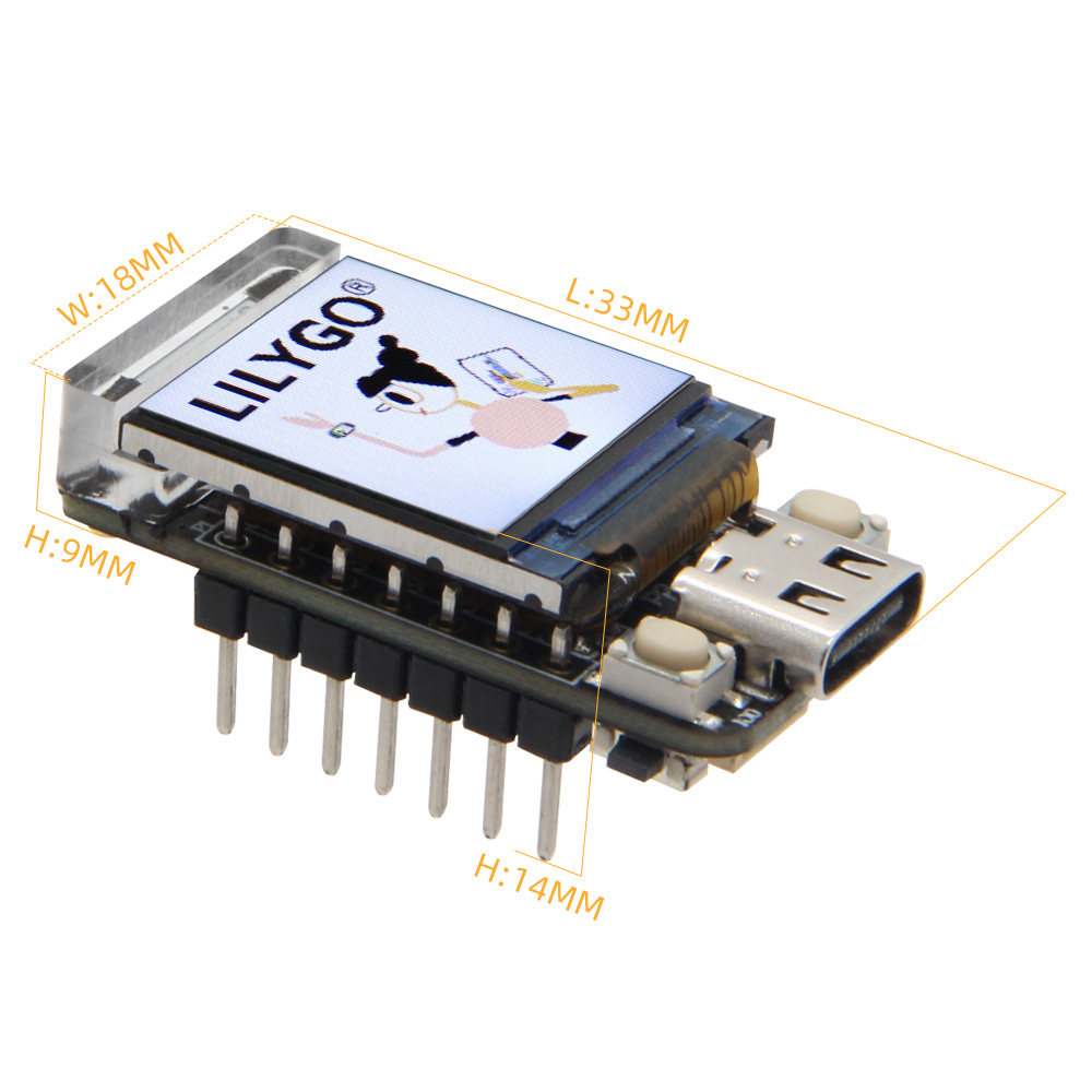 LILYGO T-QT Pro ESP32-S3 GC9A0 - огляд і ціна Lolin S3