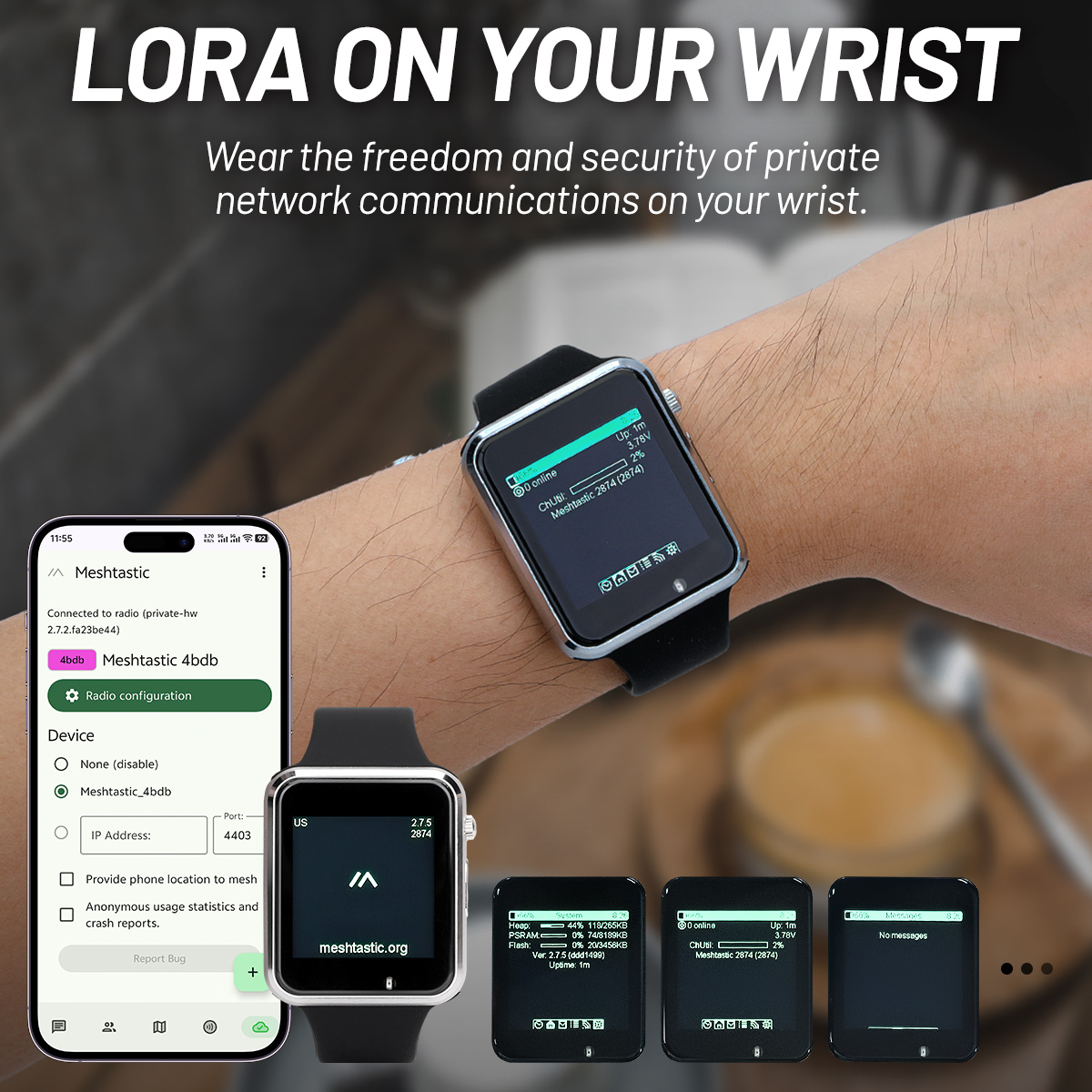 LILYGO T Watch S3 Lora Meshtas - огляд і ціна Ttgo T Watch